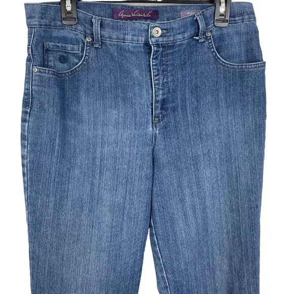 Gloria Vanderbilt Amanda  Women Stretch Denim Jeans Size 14P - Picture 3 of 9